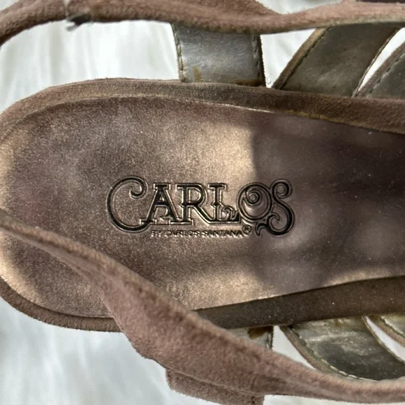 Carlos Santana Nude Wedge Zip Wedge - Picture 6 of 7